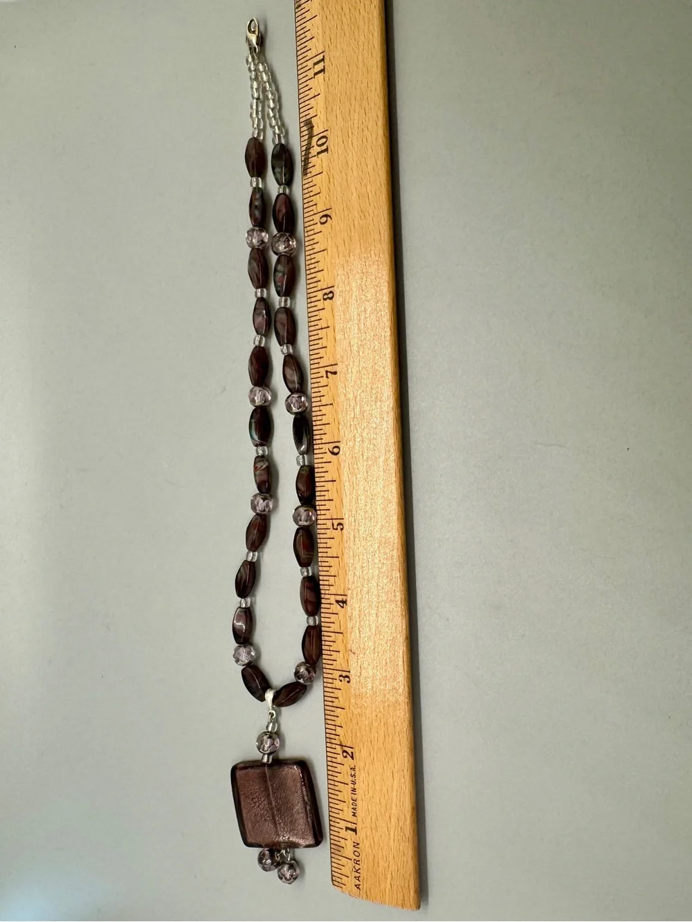EUC Vintage Art Glass Beaded Necklace